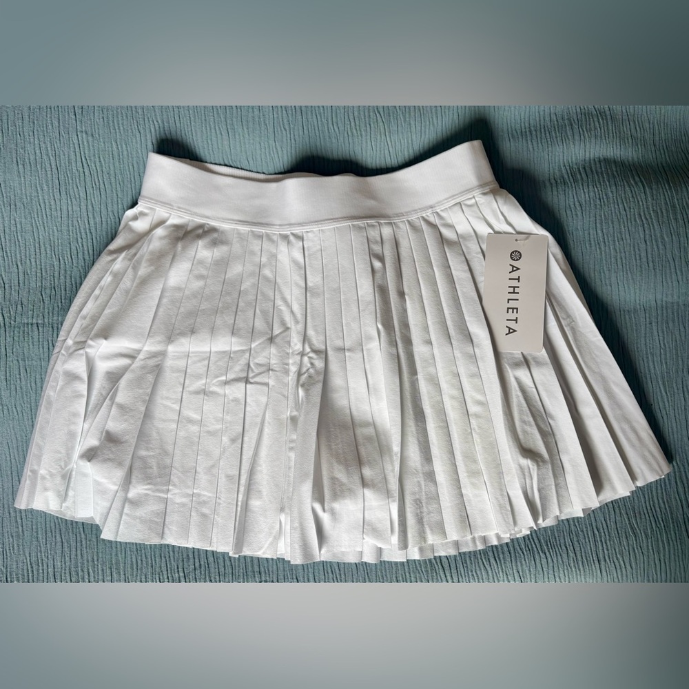 Athleta White Match Point Pleated Skort Size M
